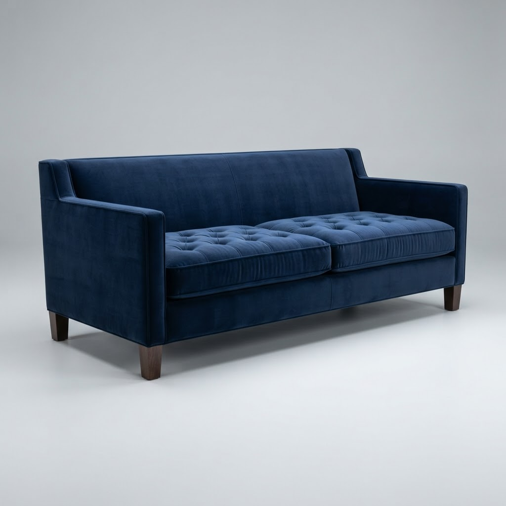 Ellison Tuxedo Velvet Sofa